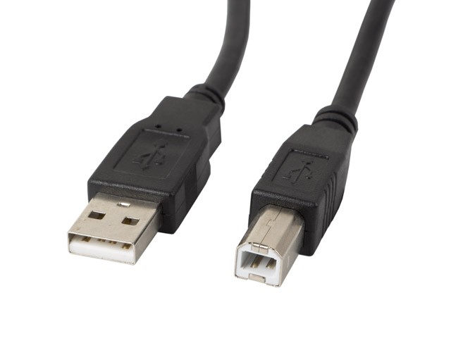 xyz - LANBERG Kabel USB 2.0 AM-BM 1.8M Ferryt czarny - abc