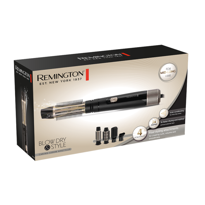 xyz - Suszarko-lokówka Remington Blow Dry and Style AS7500 Czarna - abc