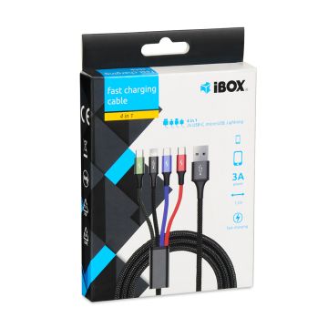 xyz - Kabel ładujący iBOX USB 4w1 - abc