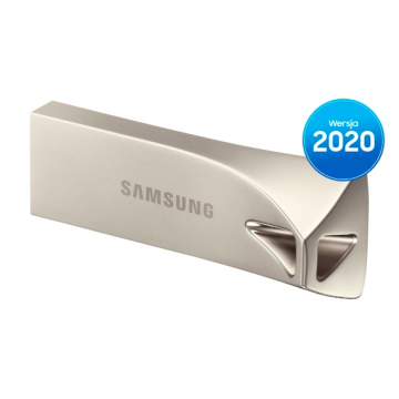 xyz - Pendrive Samsung BAR PLUS (2020) 64GB MUF-64BE3/APC Champagne Silver - abc