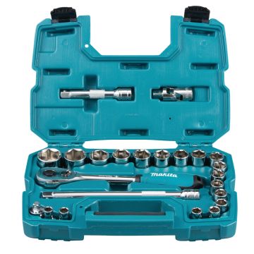 xyz - Zestaw kluczy Makita B-65589 nasadki + klucz 1/2" z grzechotką - abc