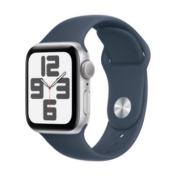 xyz - Smartwatch Apple Watch SE GPS + Cellular 40mm srebrny aluminium + niebieski pasek S/M - abc