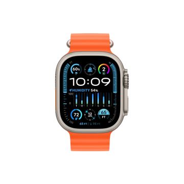 xyz - Smartwatch Apple Watch Ultra 2 GPS + Cellular koperta tytanowa 49mm + opaska Ocean pomarańczowa - abc