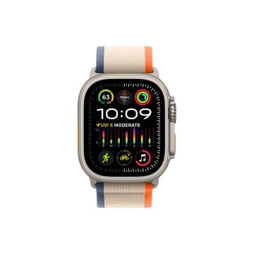 xyz - Smartwatch Apple Watch Ultra 2 GPS + Cellular koperta tytanowa 49mm + opaska Trail pomarańczowy/beżowy S/M - abc