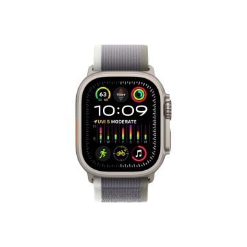 xyz - Smartwatch Apple Watch Ultra 2 GPS + Cellular koperta tytanowa 49mm + opaska Trail zielony/szary S/M - abc