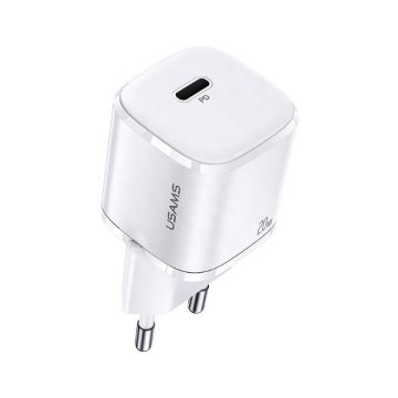 xyz - Ładowarka sieciowa USAMS T36 CC124TC02 (US-CC124) 1xUSB-C Biała - abc