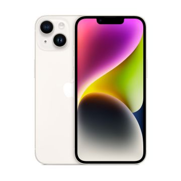 xyz - Smartfon Apple iPhone 14 128 GB Księżycowa poświata - abc