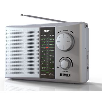 xyz - Radio przenośne Noveen R451 srebrne - abc