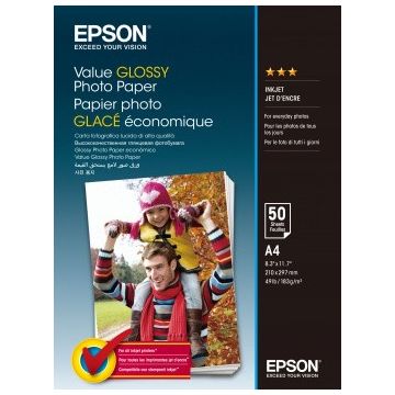 xyz - Epson Value Glossy Photo Paper A4 50 Kartek - abc