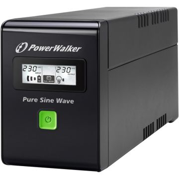 xyz - UPS POWER WALKER LINE-IN 600VA 3xIEC RJ11/45 USB LCD - abc