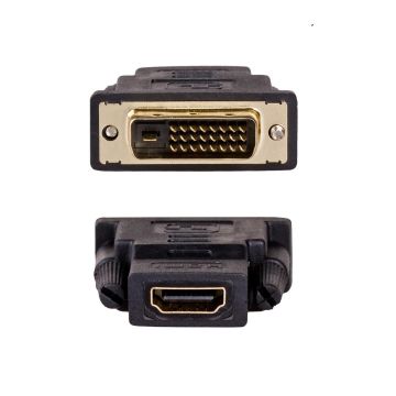 xyz - Adapter cyfrowy video Akyga AK-AD-41 DVI 24+1 - HDMI M-F - abc