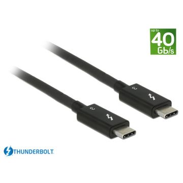 xyz - Delock Kabel Thunderbolt 3 M/M 0.5m czarny - abc