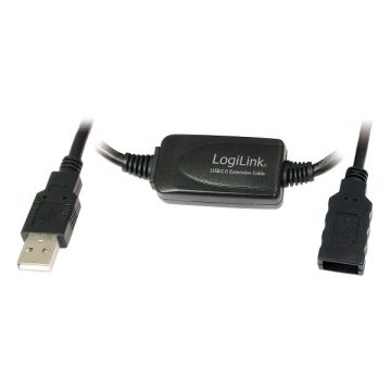 xyz - Kabel USB LogiLink UA0143 USB 2.0, aktywny wzmacniacz, 10m - abc