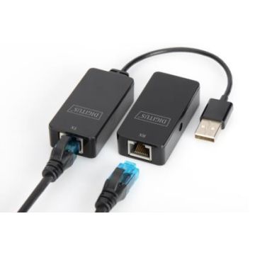 xyz - Digitus Przedłużacz/Extender USB 2.0 po skrętce Cat.5e/6 UTP, do 50m - abc