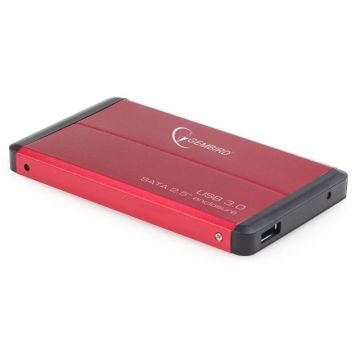 xyz - KIESZEŃ HDD ZEWNĘTRZNA SATA GEMBIRD 2.5" USB 3.0 RED - abc