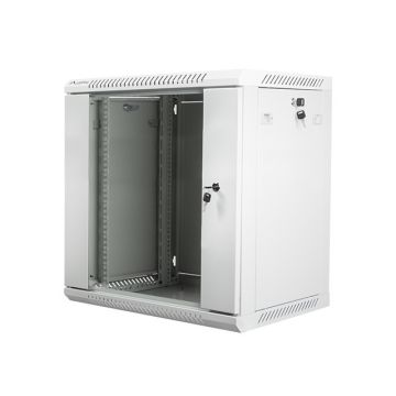 xyz - Szafa instalacyjna wisząca 19" 12U 600x450 szara Lanberg (flat pack) - abc