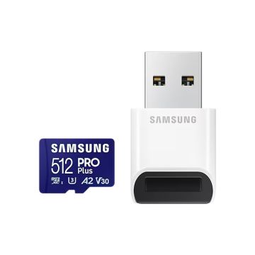 xyz - Karta pamięci microSD Samsung PRO Plus 2023 + czytnik 512GB - abc