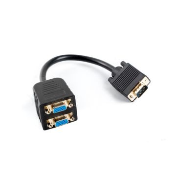 xyz - LANBERG Adapter VGA (M) -> 2x VGA (F) 20cm - abc