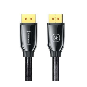 xyz - USAMS Kabel DP - DP 1.4 HD U75 3.0m czarny/black 8K HD SJ533DP01 (US-SJ533) - abc