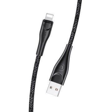 xyz - USAMS Kabel pleciony U41 lightning 2m 2A czarny/black SJ394USB01 (US-SJ394) - abc