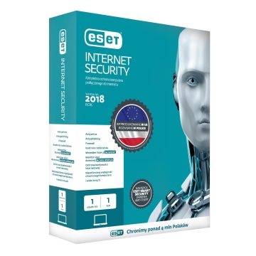 xyz - Program antywirusowy Eset Internet Security BOX 1U 12M - abc