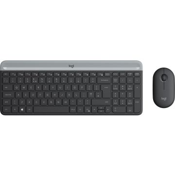 xyz - Zestaw klawiatura i mysz LOGITECH MK470 Slim Wireless Combo Szara (US) - abc