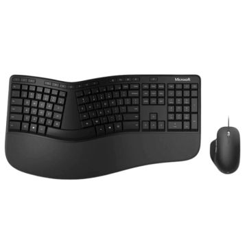 xyz - Zestaw Microsoft Klawiatura + Mysz Ergonomic Desktop Black RJU-00013 czarny - abc