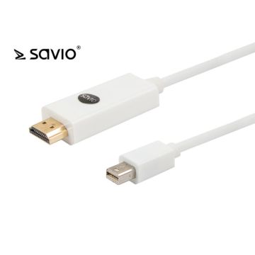 xyz - Kabel mini DP - HDMI SAVIO CL-83 1,8m - abc