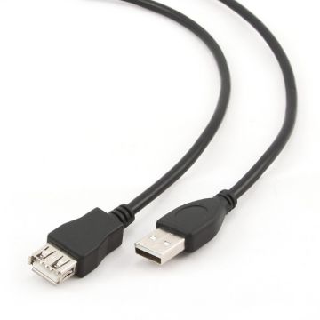 xyz - Kabel Gembird ( USB A - USB A F-M 4.5m czarny ) - abc