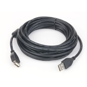 xyz - Kabel Gembird ( USB A - USB A M-F 3m czarny ) - abc