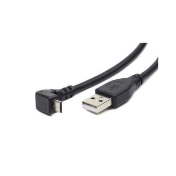 xyz - Kabel Gembird ( micro USB - USB kątowy M-M 1.8m czarny kątowy ) - abc