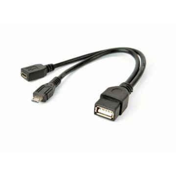 xyz - Kabel USB Gembird A-OTG-AFBM-04 Czarny - abc