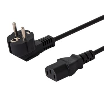 xyz - Kabel zasilający SAVIO CL-98 1,8m Schuko męski - IEC C13 Czarny - abc