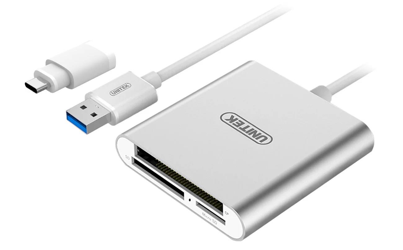 xyz - Unitek Czytnik kart pamieci USB 3.0 + USB TYP-C; Y-9313D - abc