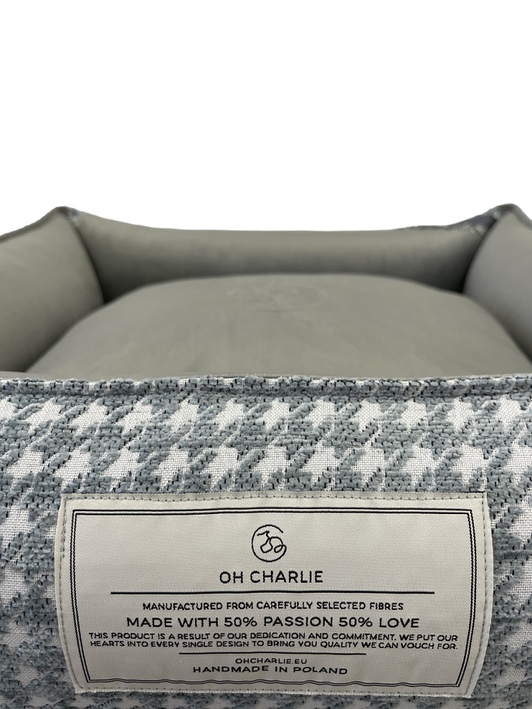 xyz - Legowisko Oh Charlie Glamour Deluxe M Szary - abc