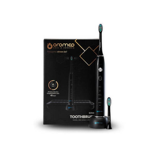 xyz - Szczoteczka soniczna OROMED ORO-SONIC X PRO Czarna - abc