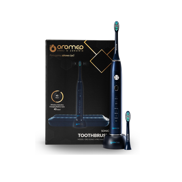 xyz - Szczoteczka soniczna OROMED ORO-SONIC X PRO Granatowa - abc