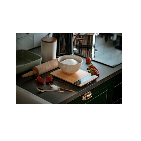 xyz - Waga kuchenna OROMED ORO-KITCHEN SCALE BLACK bambusowa - abc