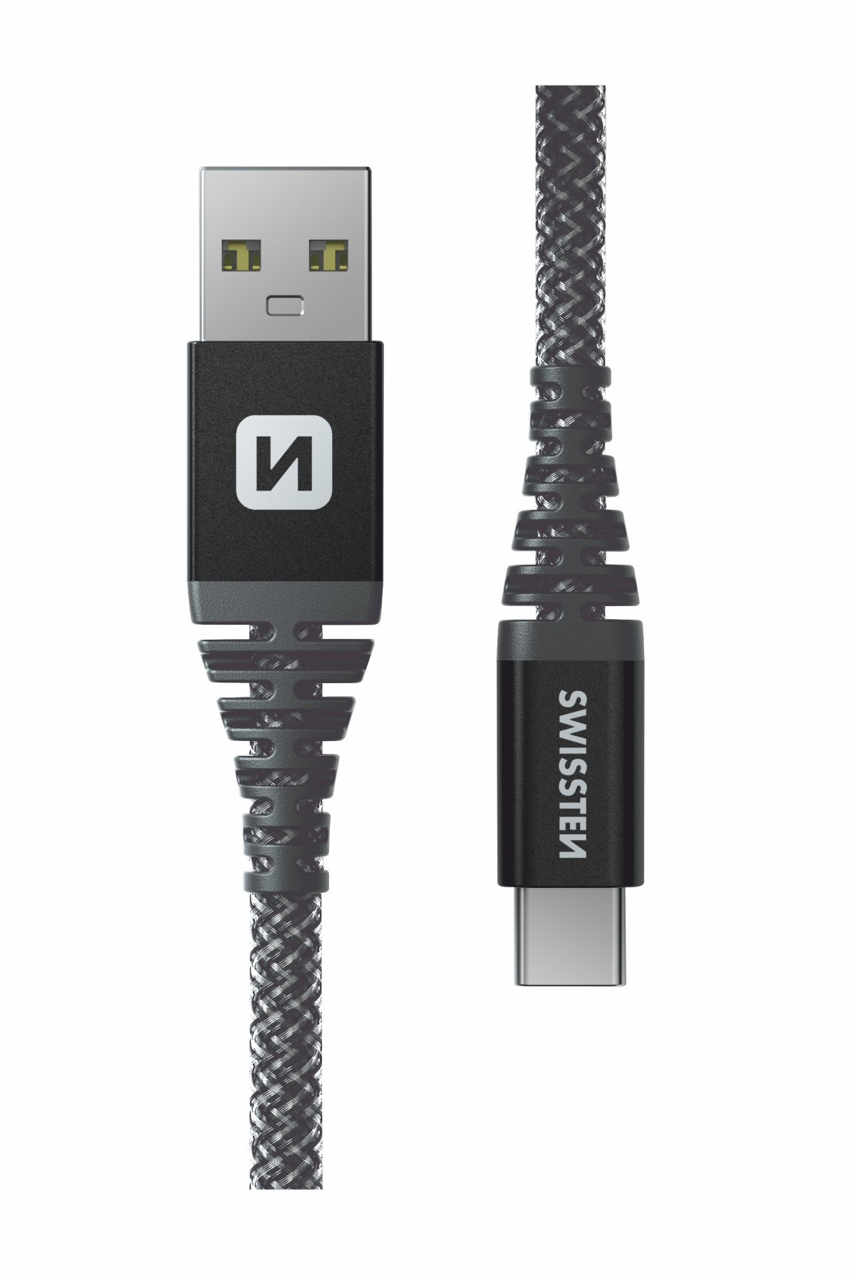 xyz - Kabel Swissten Kevlar USB-C - USB-C 1.5m szary - abc