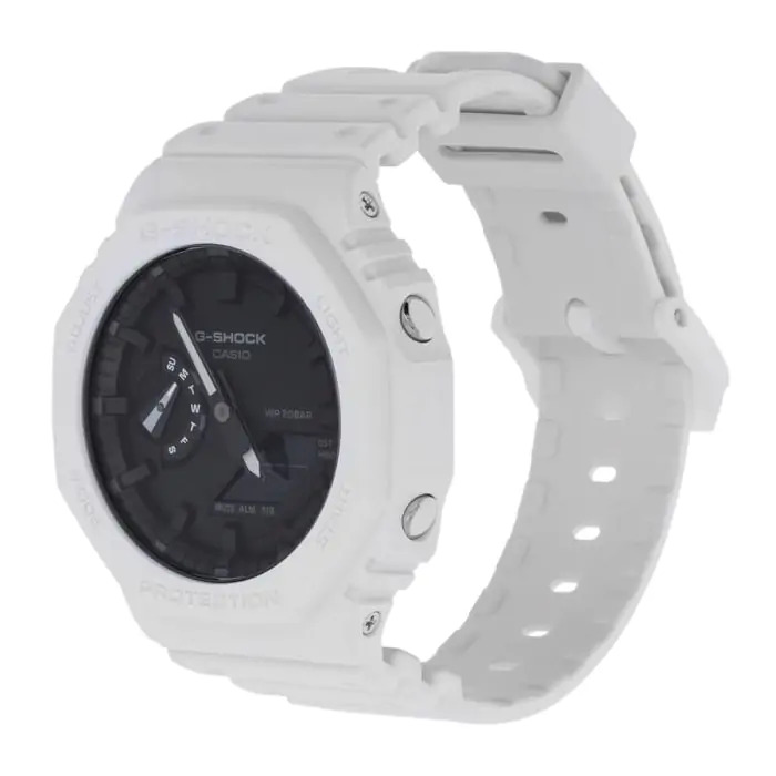 xyz - Zegarek Casio G-SHOCK GA-2100 -7AER biały - abc