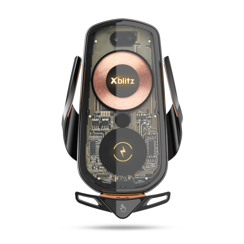 xyz - Uchwyt samochodowy Xblitz FX6 Exclusive z ładowaniem bezprzewodowym i przewodowym - abc