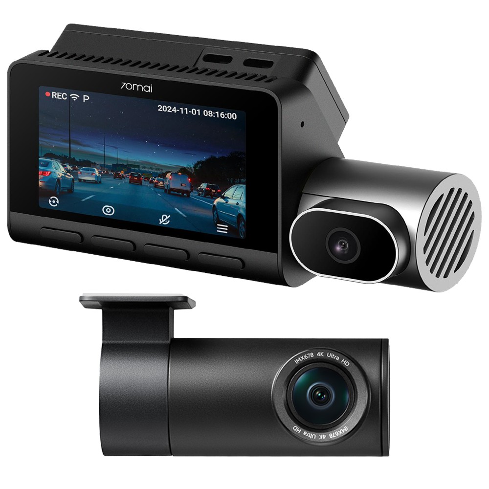 xyz - Wideorejestrator 70mai T800 4K + kamera tylna RC41 4K HDR + karta microSD 512GB - abc