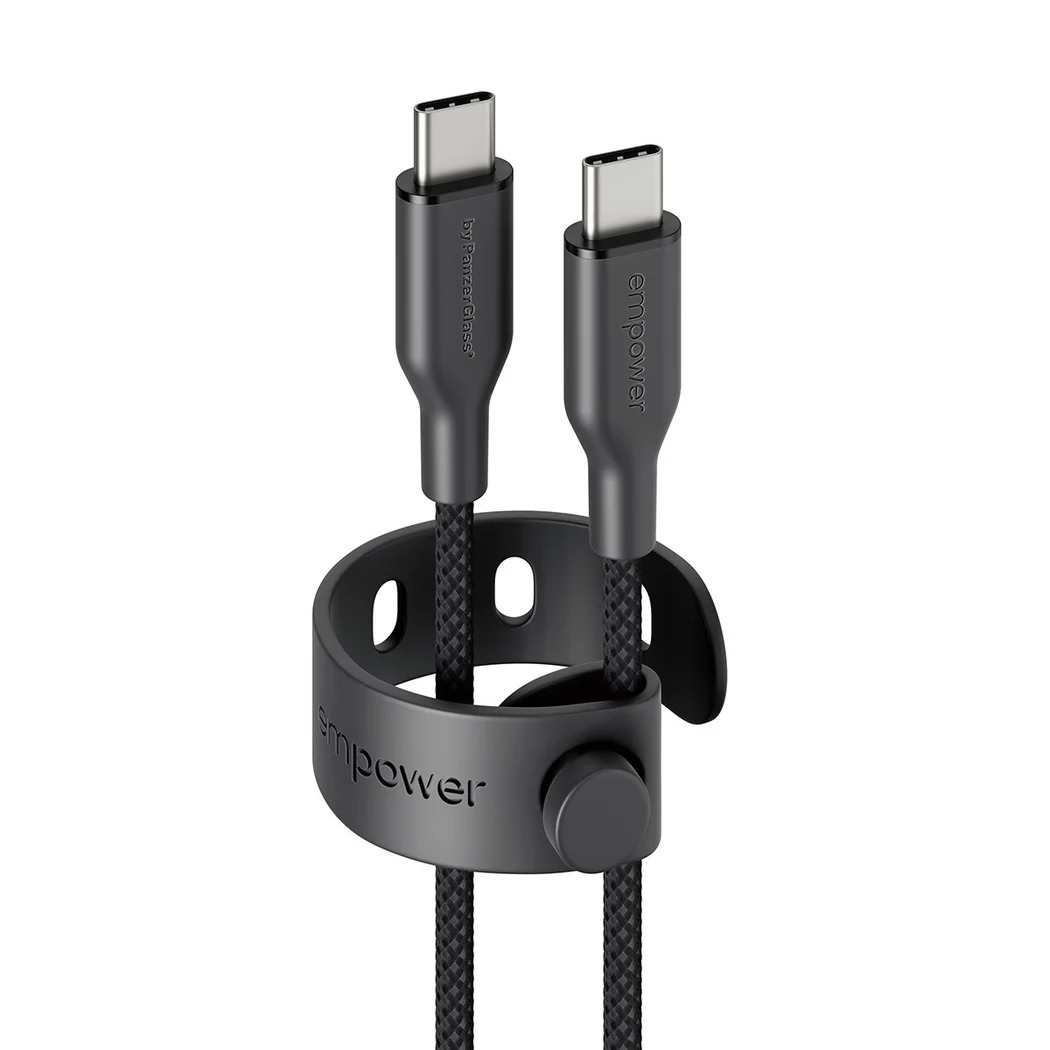 xyz - Kabel PanzerGlass Empower Racing 60W USB-C do USB-C 1.2 m czarny - abc