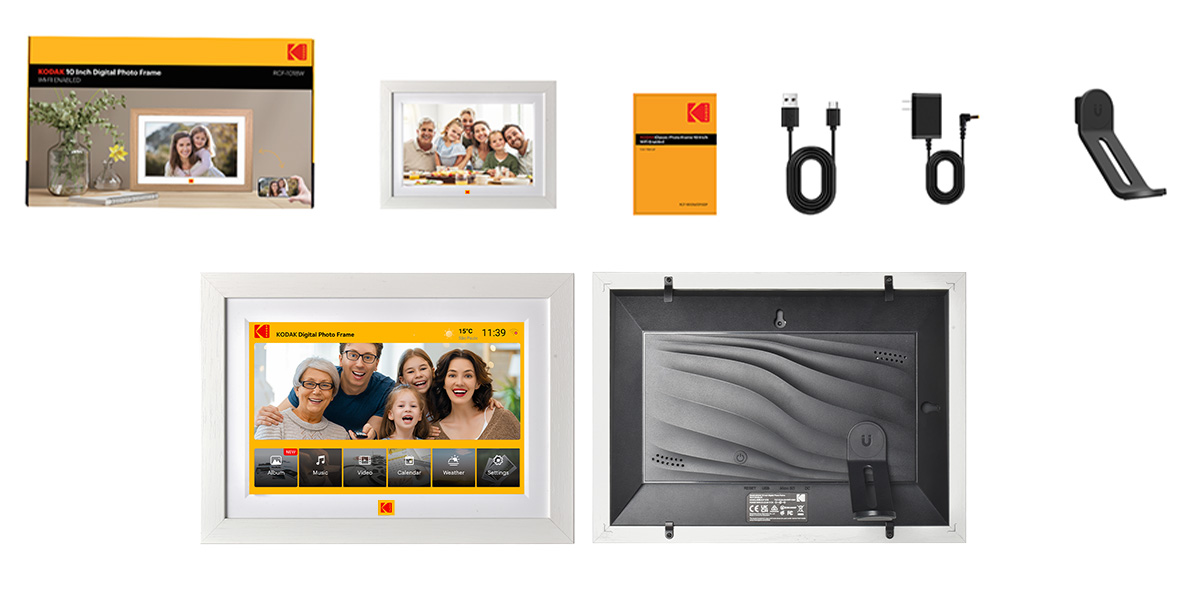 xyz - Ramka cyfrowa do zdjęć Kodak RCF-1018 biała - abc