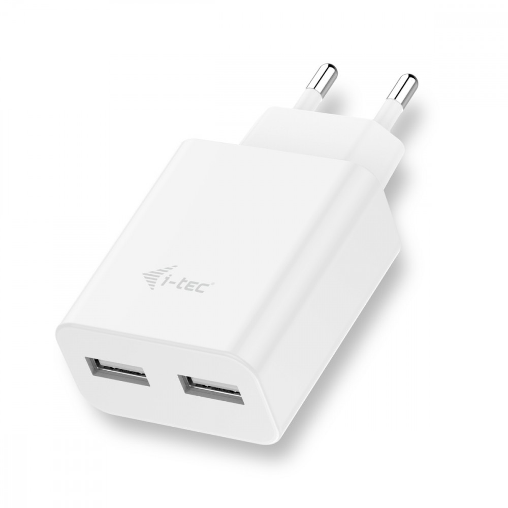 xyz - i-tec USB Power Charger 2 port 2.4A biały 2x USB Port DC 5V/max 2.4A - abc