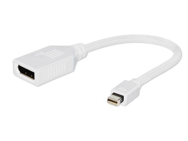 xyz - Adapter Gembird displayport mini(M)->displayport(F) Biały na kablu - abc