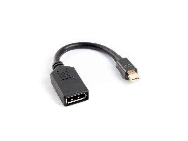 xyz - LANBERG Adapter mini Displayport (M) -> DisplayPort (F) na kablu 10cm    czarny - abc