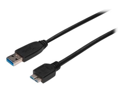 xyz - ASSMANN Kabel połączeniowy USB 3.0 SuperSpeed Typ USB A/micro USB B M/M czarny 0,25m - abc