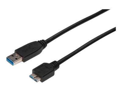 xyz - ASSMANN Kabel połączeniowy USB 3.0 SuperSpeed Typ USB A/micro USB B M/M czarny 0,5m - abc