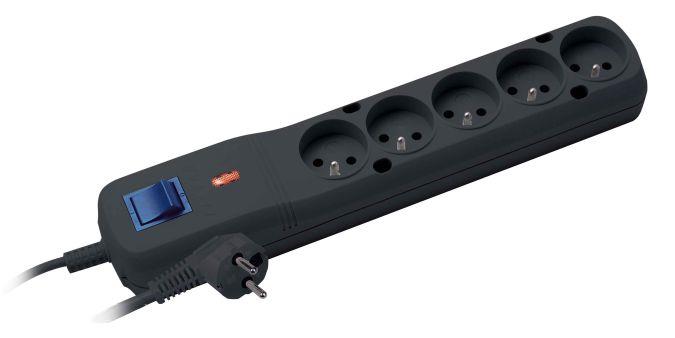 xyz - Listwa zasilająca Lestar LF-530WA 5+ 5m czarna - abc